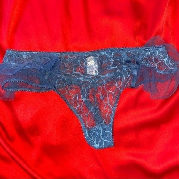 VS Very Sexy Thong Panty Tulle Dream Angels Underwear Small - Picture 1 of 6